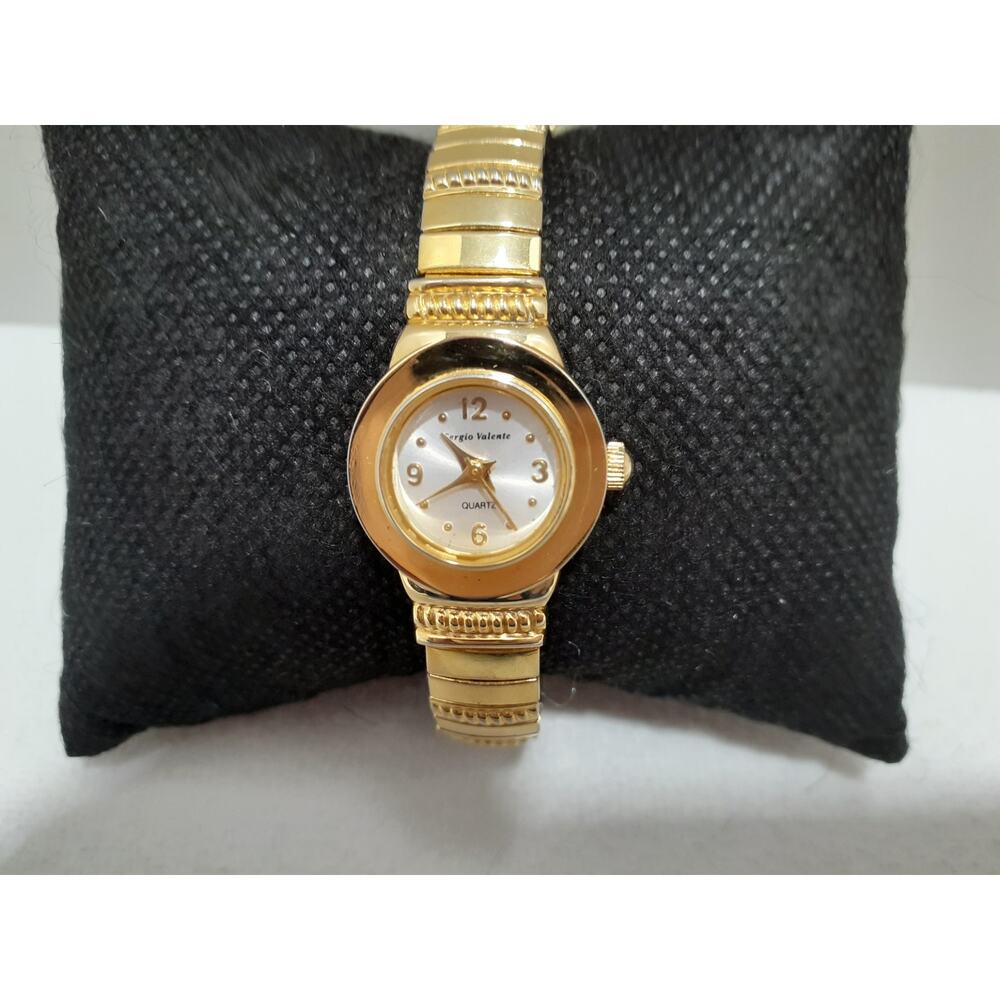 Sergio Valente Ladies Wristwatch Japan Movement Gold Tone